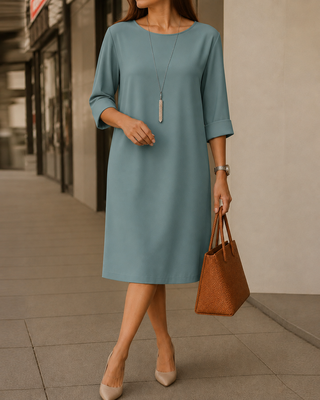 Sabine™ | Flattering Midi Dress