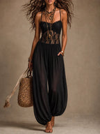 Tanger™ | Lace Evening Jumpsuit