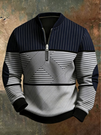 Viktor™ | Geometric Half-Zip Sweater