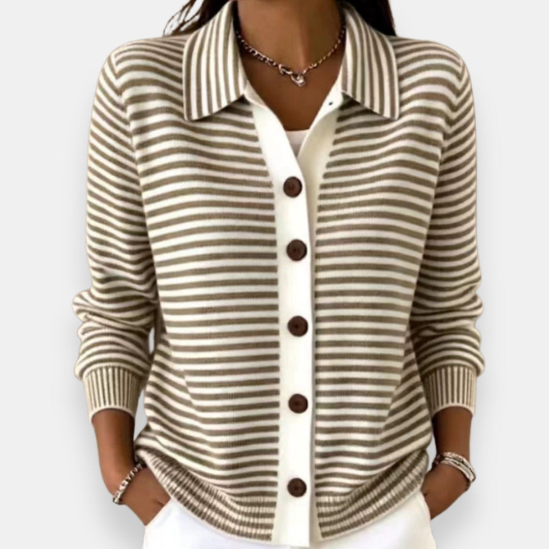 Blythe™ | Striped Button Cardigan