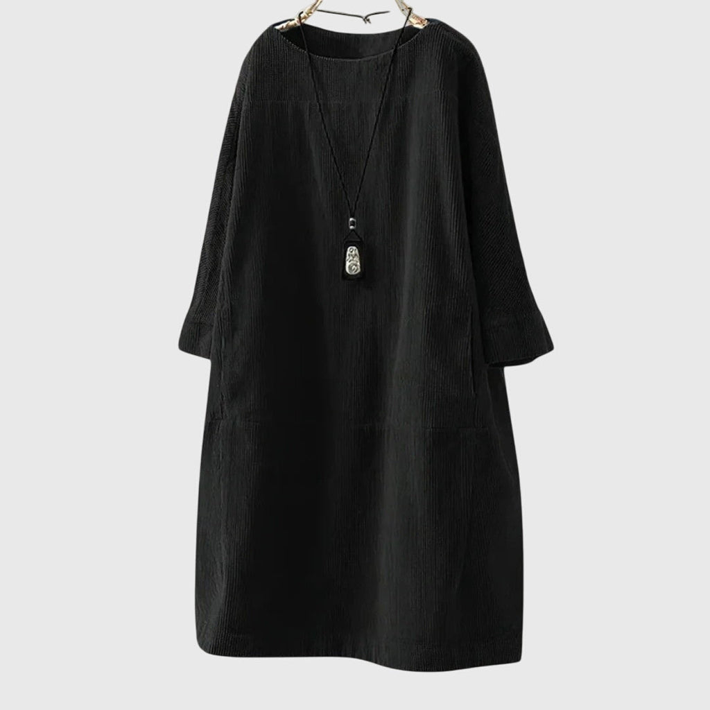 Grace | Relaxed Corduroy Midi Dress