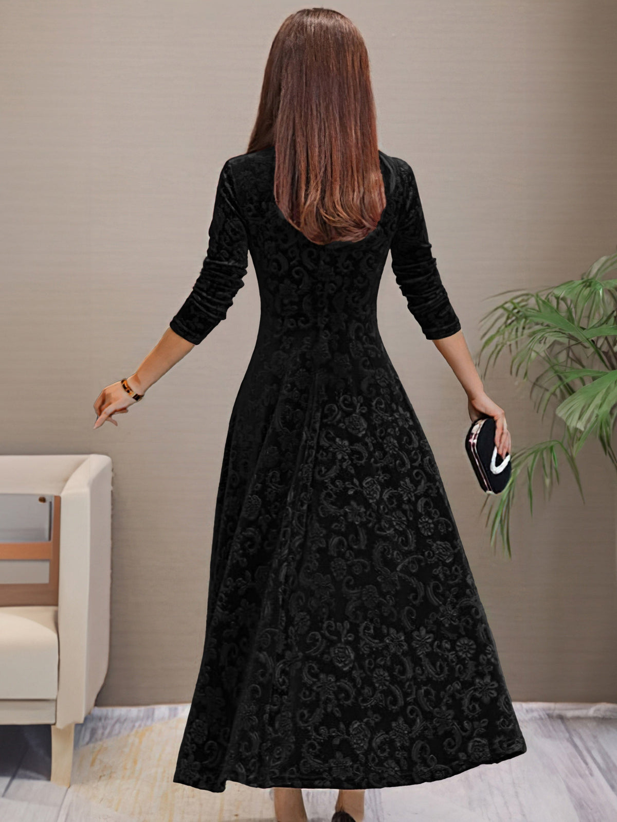 Denise | Holiday Velvet Elegance Dress