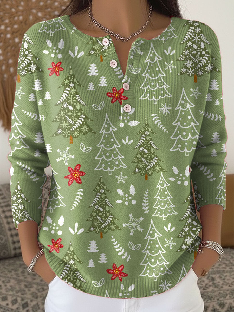 Sofie | Christmas Sweater with Buttons
