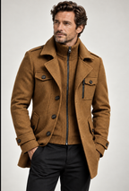 Marcus™ | Tailored Wool-Blend Overcoat