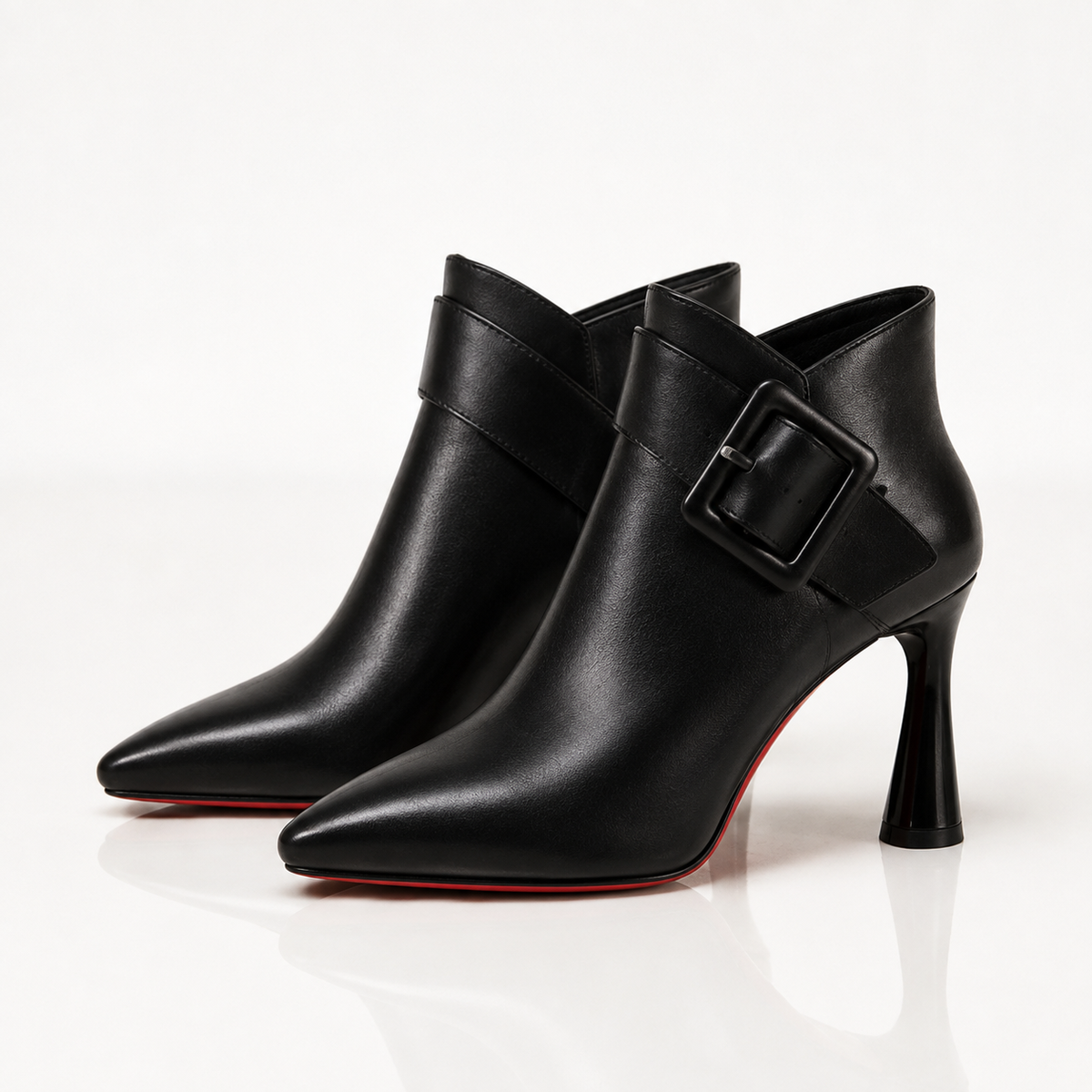 Monroe™ | Statement Buckle Ankle Boots