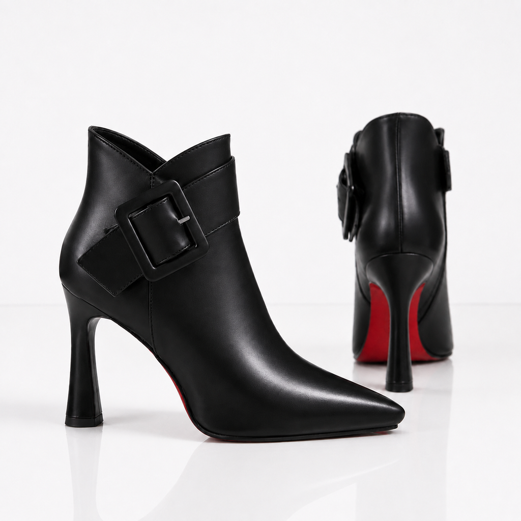 Monroe™ | Statement Buckle Ankle Boots
