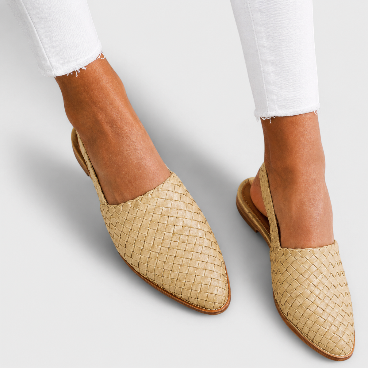 Simone™ | Woven Slingback Flats