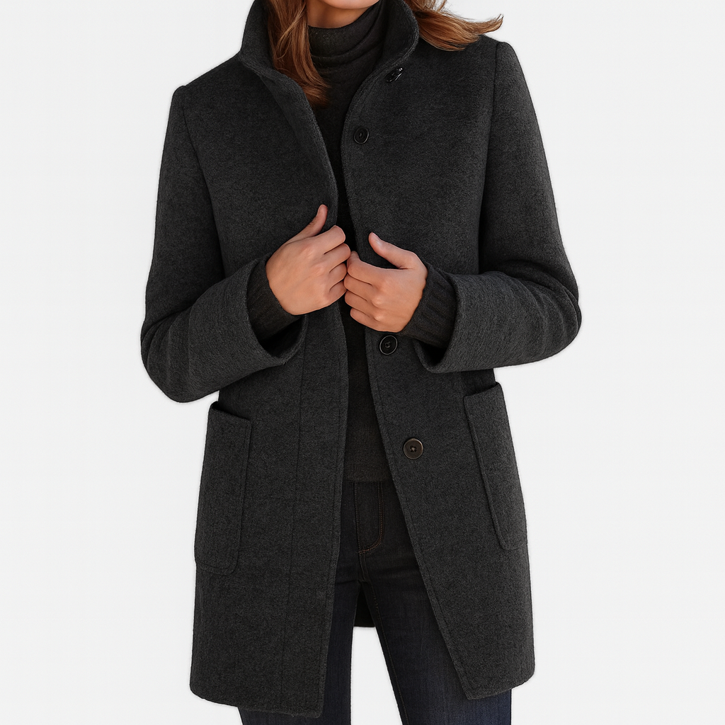 Mara™ | High-Collar Everyday Coat