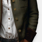 Corrie - Tweed Jacket with Velvet Details