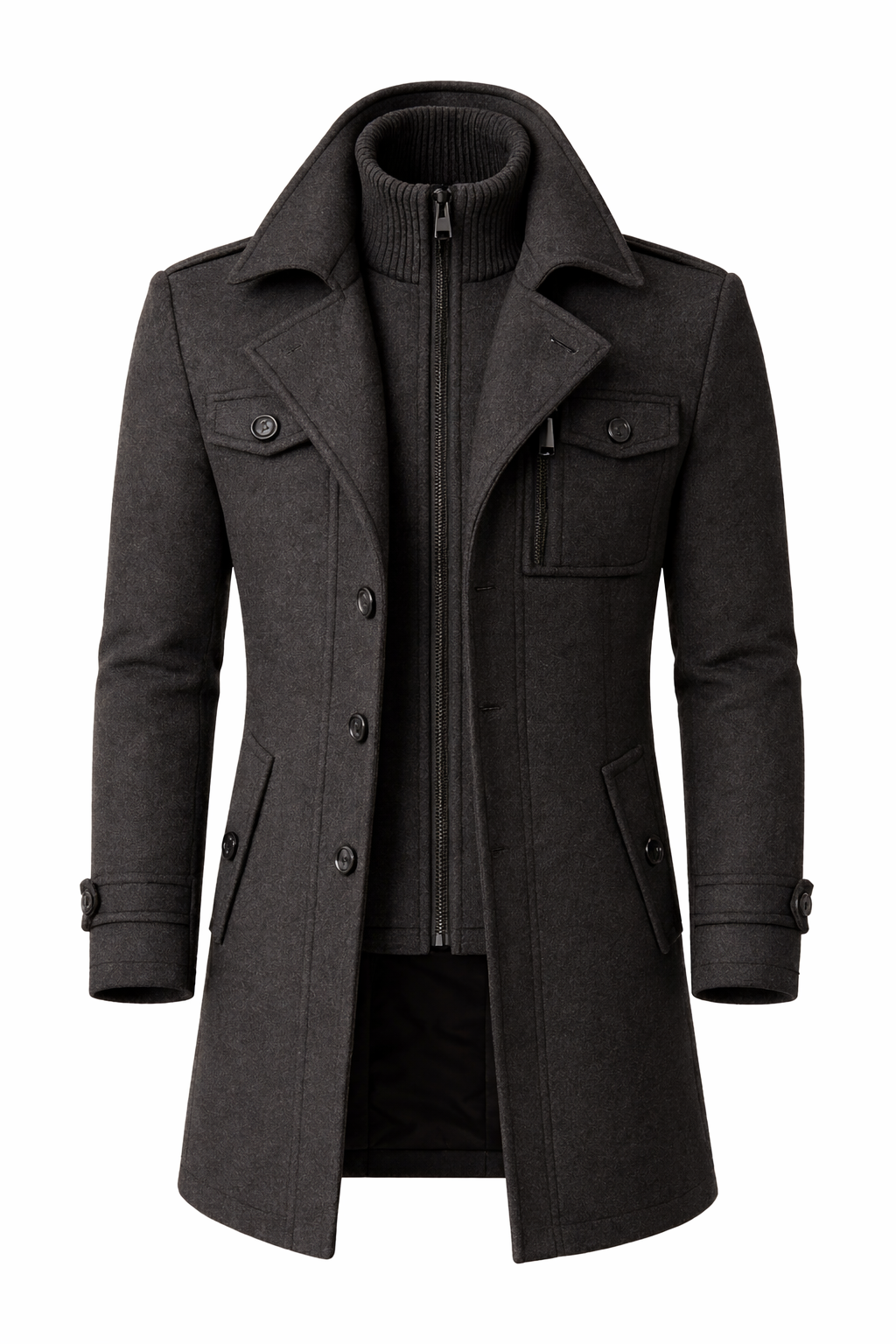 Marcus™ | Tailored Wool-Blend Overcoat