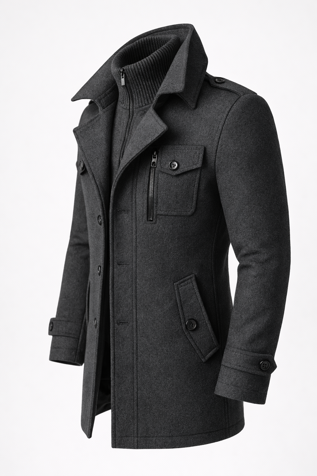 Marcus™ | Tailored Wool-Blend Overcoat