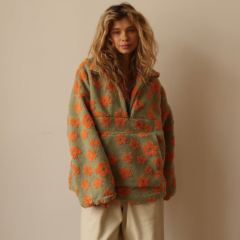 Daisy™ | Floral Fleece Pullover