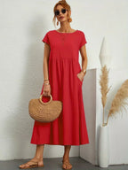 Gabrielle™ — Flowing Midi Dress Timeless Elegance
