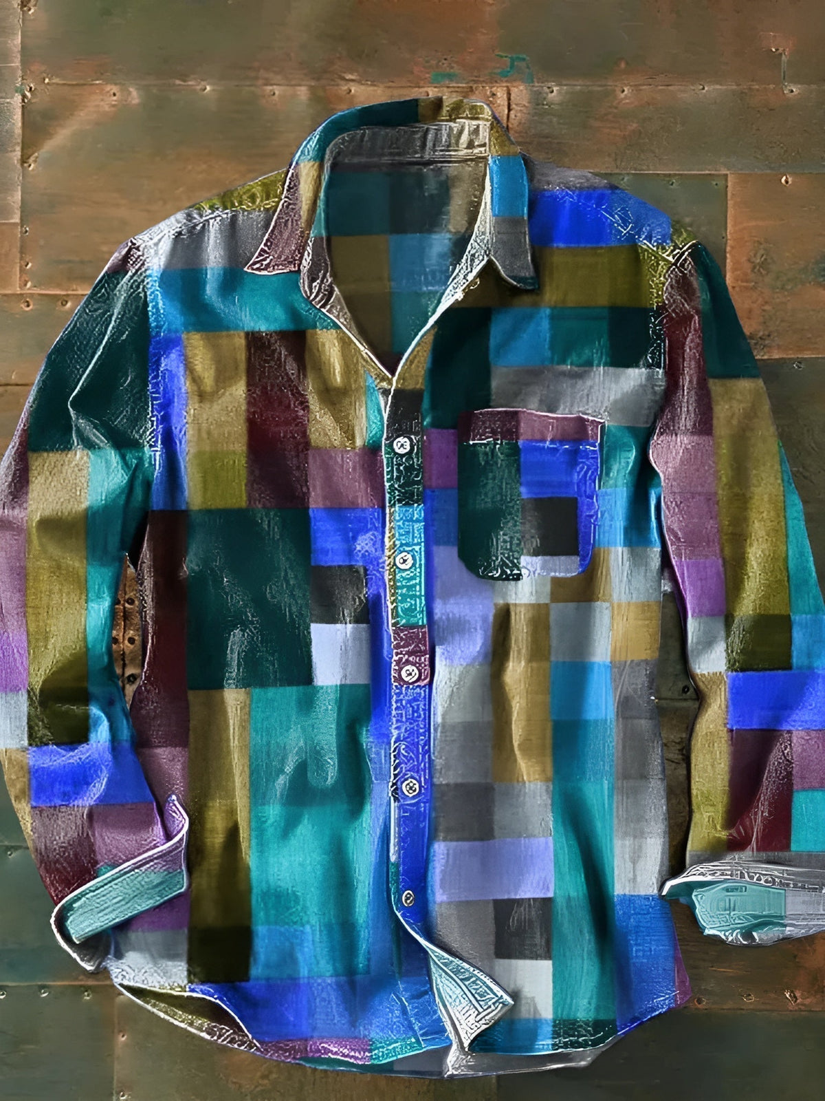 Russel™ | Patchwork Statement Shirt