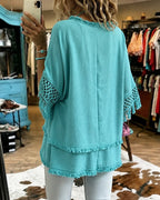Mirelle™ | Bohemian Crochet Blouse