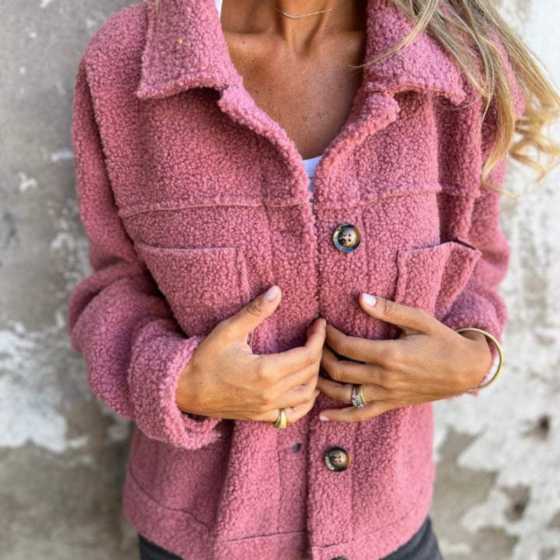 Ariane™ | Soft Textured Button Jacket