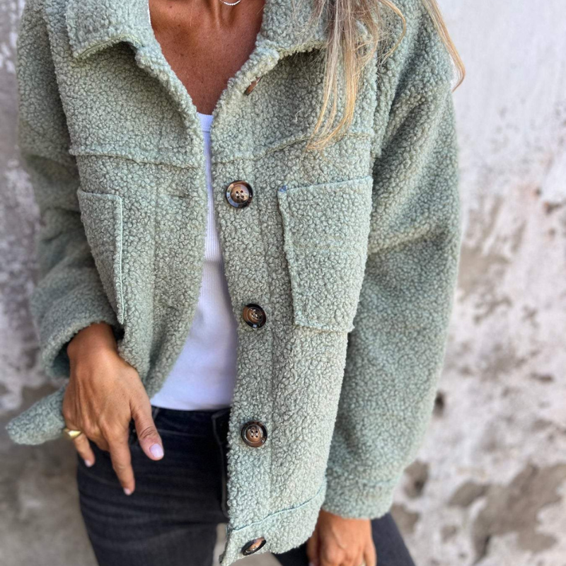 Ariane™ | Soft Textured Button Jacket