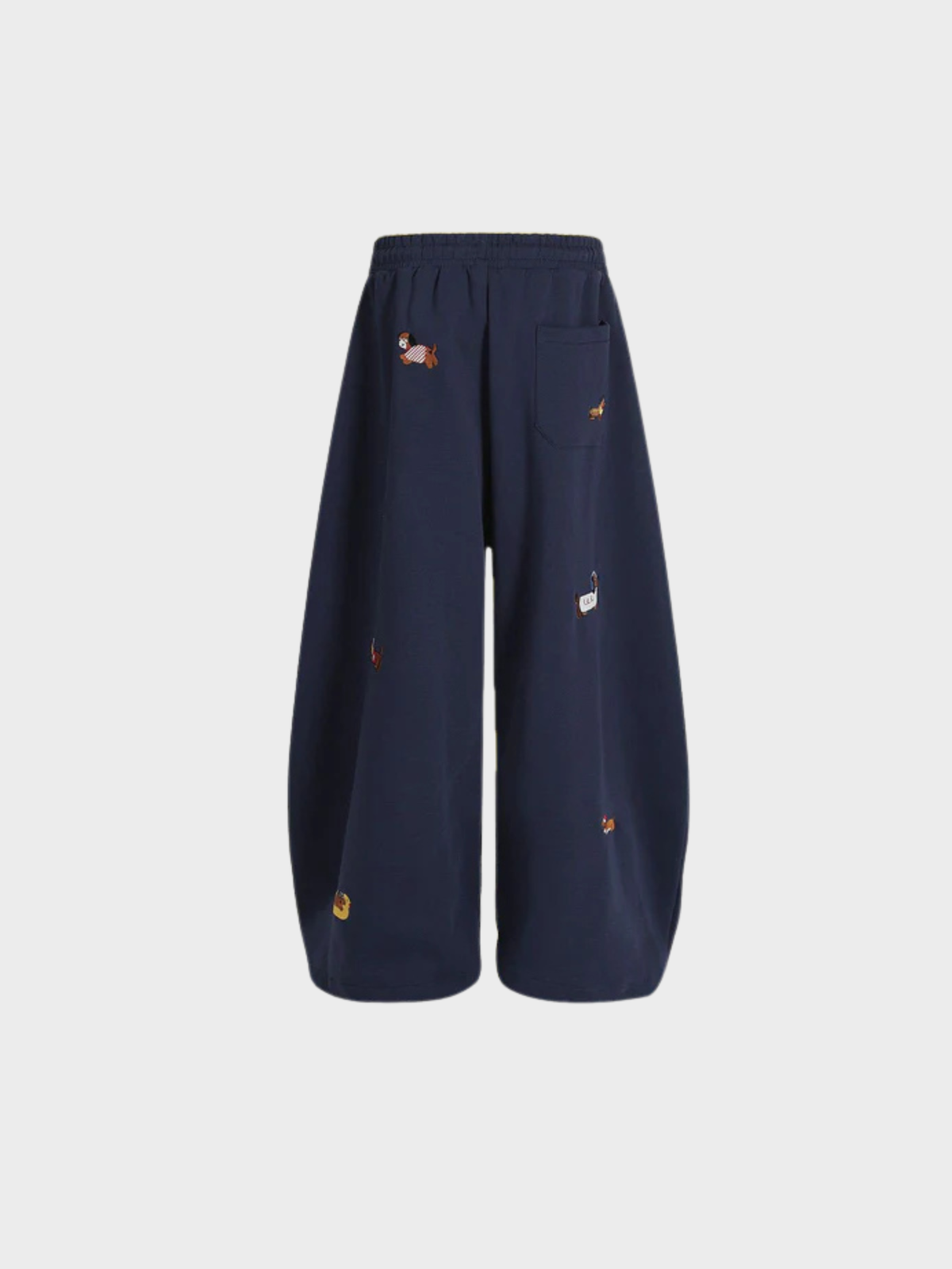 Amalfi® Embroidered Pup Barrel Sweatpants