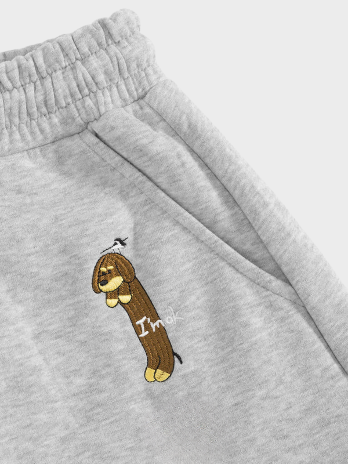 Amalfi® Embroidered Pup Barrel Sweatpants
