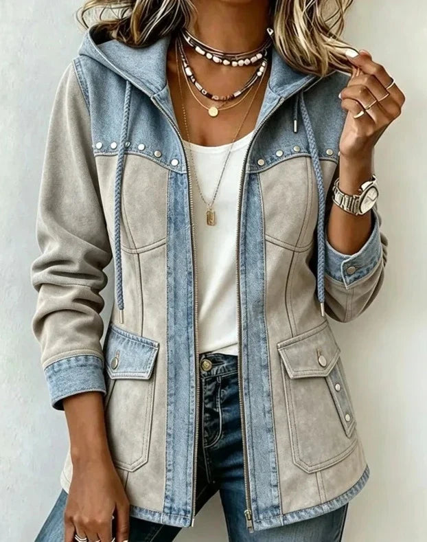 Véronique™ | Two-Tone Hooded Jacket