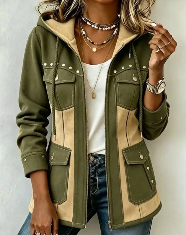 Véronique™ | Two-Tone Hooded Jacket