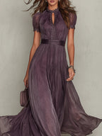 Ashley | Vintage Chiffon Maxi Dress