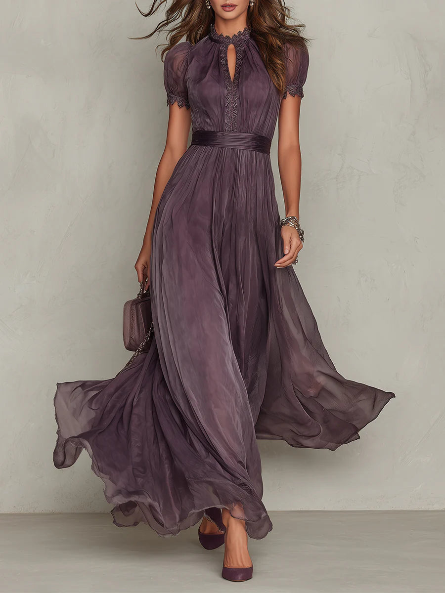 Ashley | Vintage Chiffon Maxi Dress