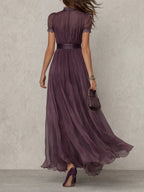 Ashley | Vintage Chiffon Maxi Dress