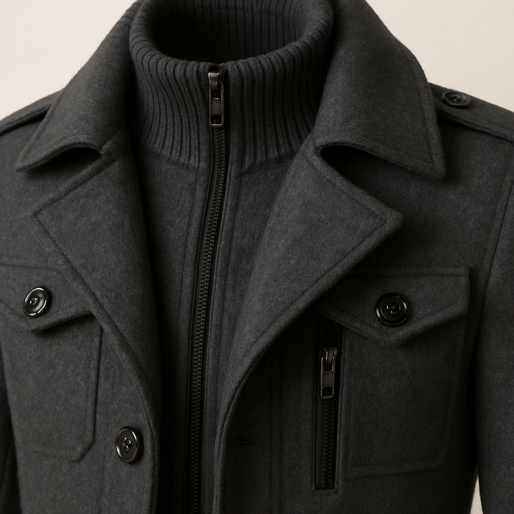 Marcus™ | Tailored Wool-Blend Overcoat
