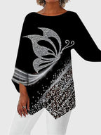 Alayah™ | Elegant Crew Neck Top