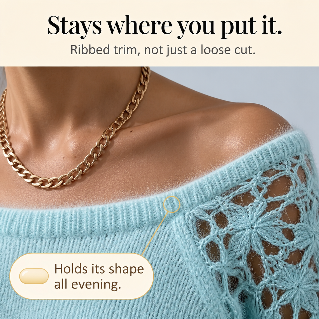 Bella™ | Lace-Knit Sweater