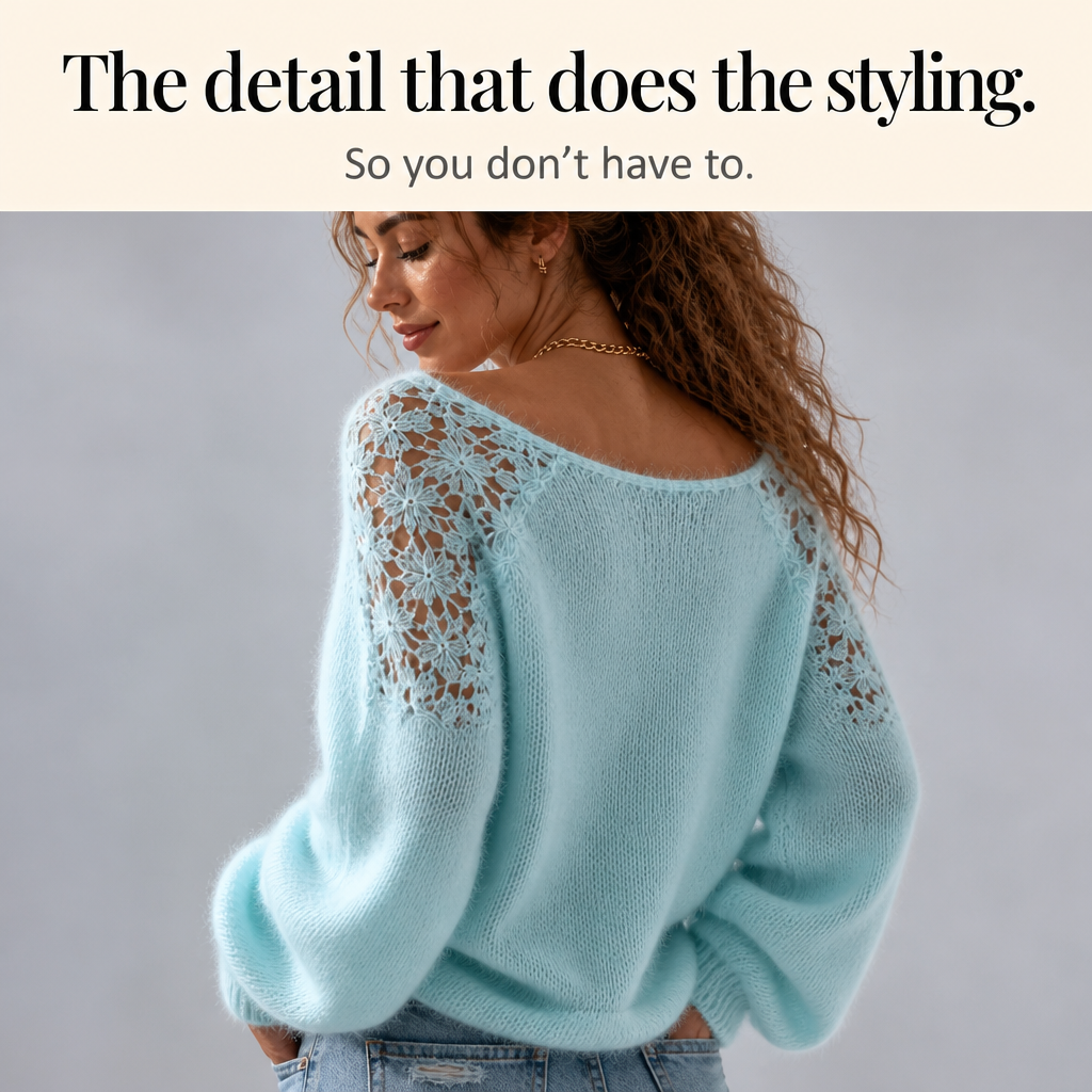 Bella™ | Lace-Knit Sweater