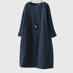 Grace | Relaxed Corduroy Midi Dress