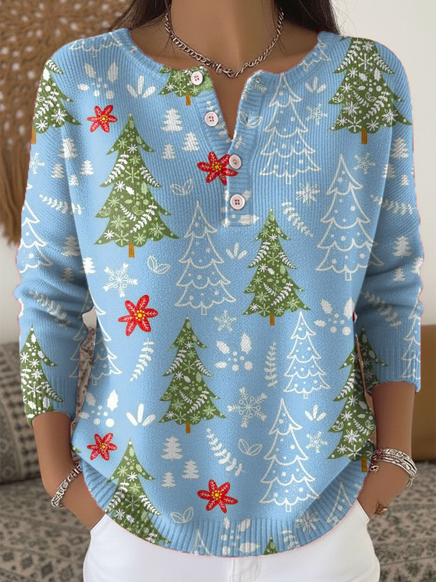 Sofie | Christmas Sweater with Buttons
