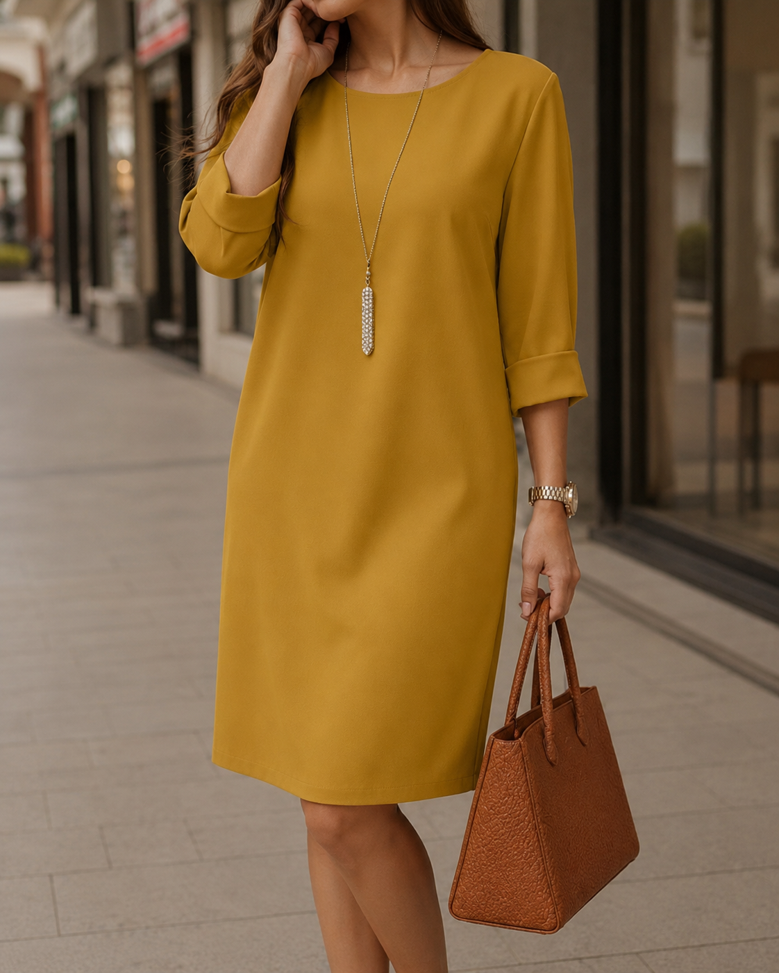 Sabine™ | Flattering Midi Dress