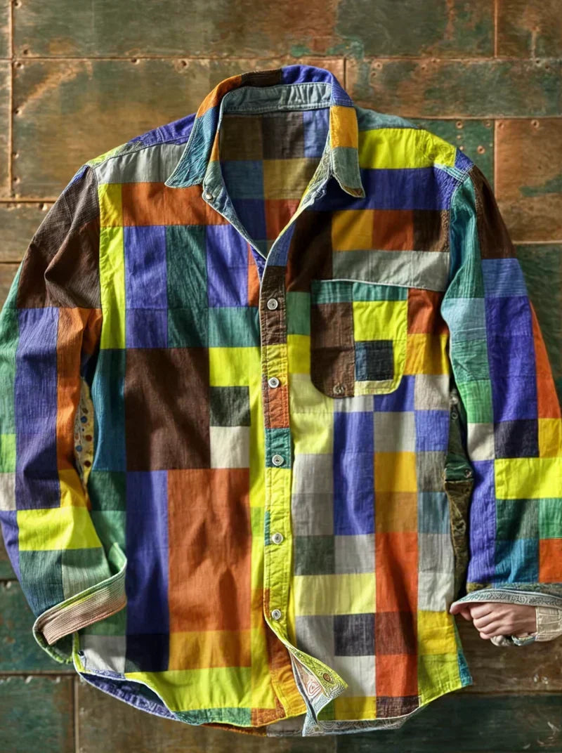 Russel™ | Patchwork Statement Shirt