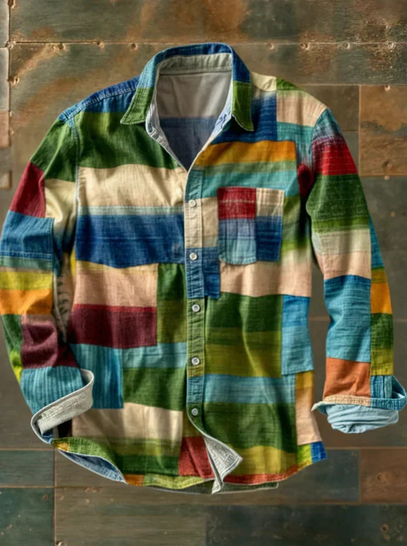 Russel™ | Patchwork Statement Shirt