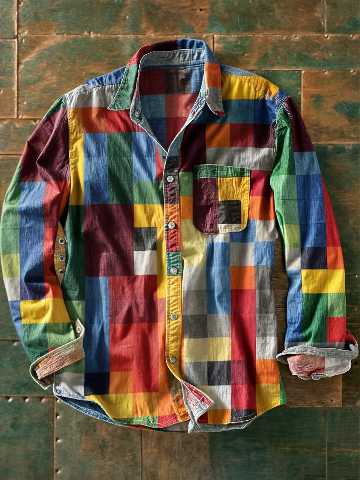 Russel™ | Patchwork Statement Shirt