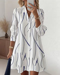 Wavy Collar Dress Shirt