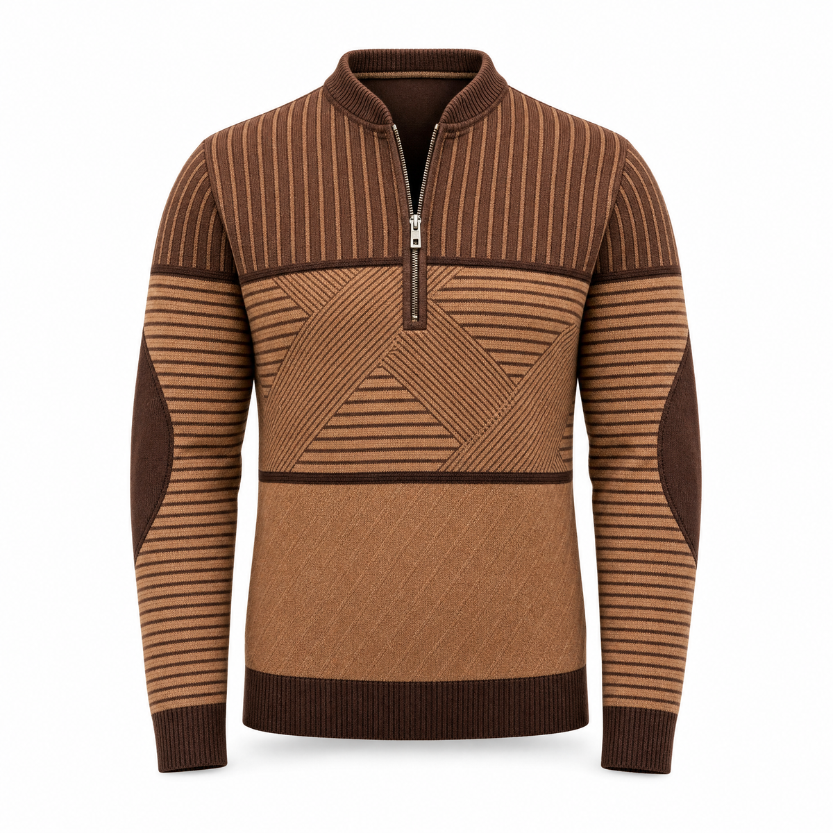 Viktor™ | Geometric Half-Zip Sweater