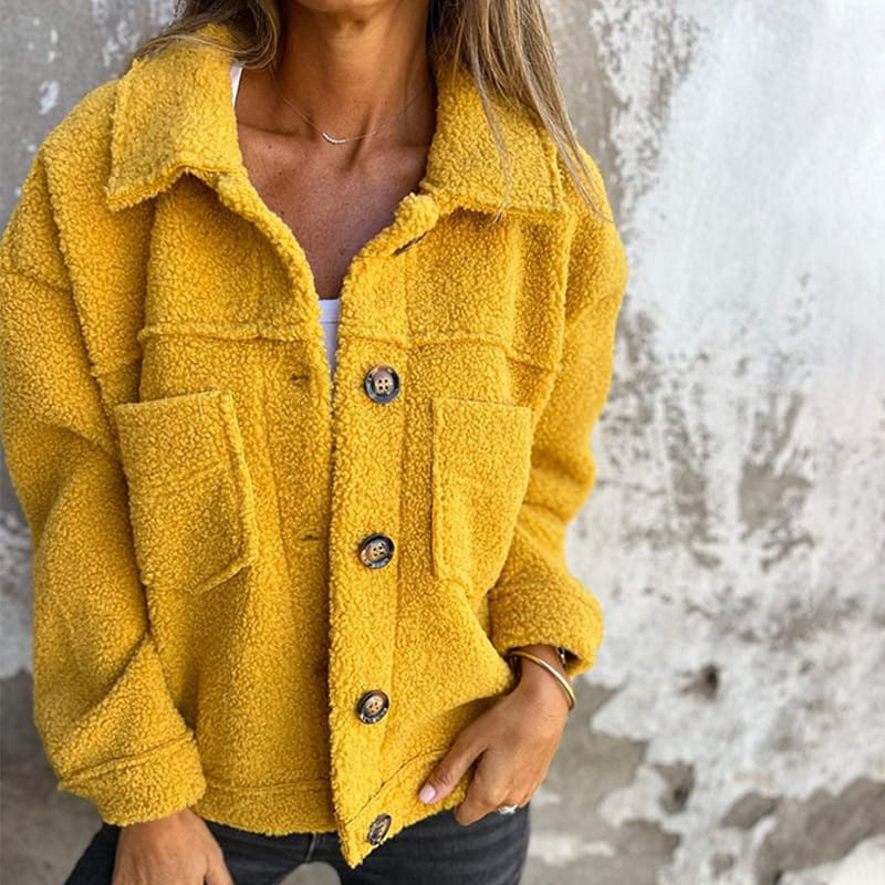 Ariane™ | Soft Textured Button Jacket