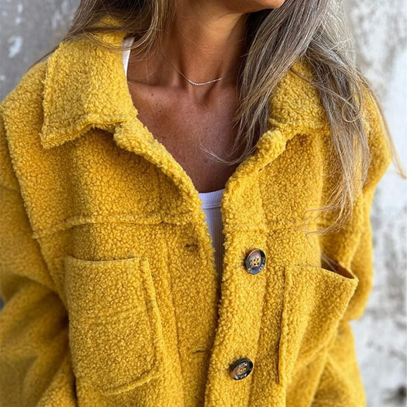 Ariane™ | Soft Textured Button Jacket