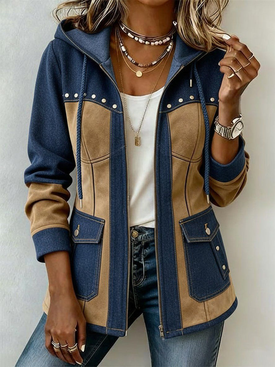 Véronique™ | Two-Tone Hooded Jacket