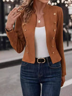 Sienna™ | Officer-Style Cropped Jacket