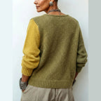 Sietske™ | Diagonal Button Colorblock Sweater